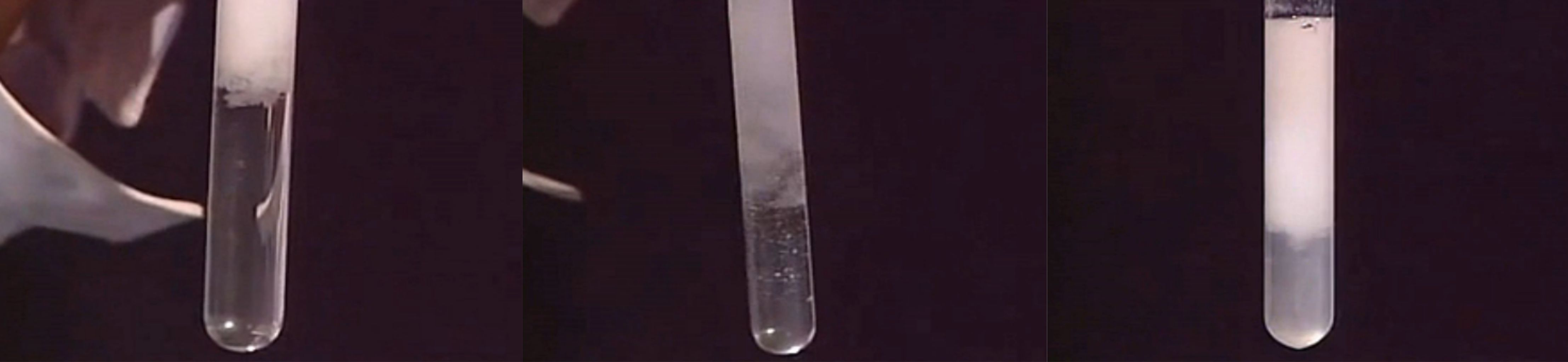 向NaOH溶液里滴加AlCl3溶液至過量,開始無沉淀，過一會兒產(chǎn)生白色沉淀且不溶解